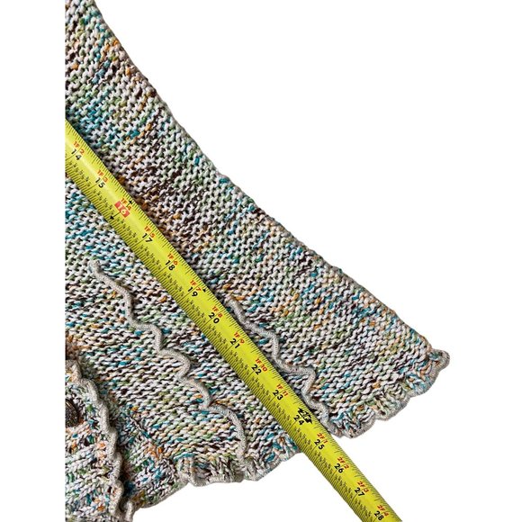 BCBGMaxazria Womens Sweater Cardigan Medium Ivory Sequin Button Down - Picture 12 of 12